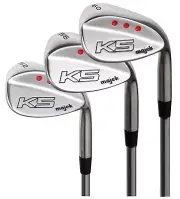 Majek Golf +4" Senior Men's Wedge Set: 52° GW-56° SW-60° LW, Arthritic Grip