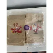 Advent Calendar Christmas Burlap Bags - 24 Day Hanging Bags with Drawstrings