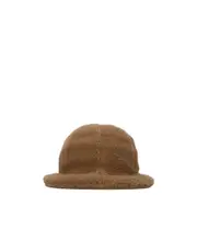 cashmere bucket hat S Natural camel