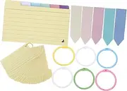 HOODANCOS 1set Index Cards with Bulk for Studying and Vocabulary Memorization Easy Organization for Students and Office Use for Flashcards and Note-Taking
