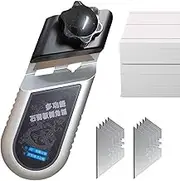 Gypsum Board Chamfer - Aluminum Alloy Plasterboard V Edger Chamfer,with 10 Cutter, Precision-Ground, Efficient Angle Planer for Woodworkers Ceiling Board Trimming Home Renovation