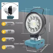 NEW Led Work Light for Makita 18V Battery Cordless Outdoor Emergency Floodlight