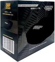 OMPRACING OMP Speed Interior Car Cover Elasticated M/L Size - Black Car Cover Dust Proof (OMPS18040713)