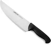 Arcos Butcher Knife 10 Inch Nitrum Stainless Steel. Professional Cooking Knife for Cutting Meat, Fish and Vegetables. Ergonomic Polyoxymethylene Handle. Series 2900. Color Black.