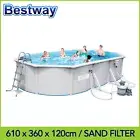 Bestway 20ft Hydrium Oval Steel Wall Above Ground Pool 6.1 x 3.6 x 1.2m