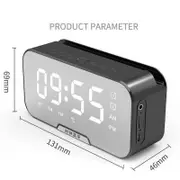 iTEQ Bluetooth Alarm Clock Mirror Card With Day Display Portable Loudspeaker Speaker