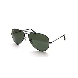 RAYBAN RB3025 002/58 雙尺寸 黑框 墨綠偏光片 飛官 雷朋太陽眼鏡 公司貨 JPG京品眼鏡 3025