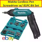 Makita Cordless Rechargeable Screwdriver 3.6V Mobile Pen Tool Drill Bit Set DIY
