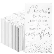 100 Pieces Bridal Shower Napkins Cheers to Love Laughter and Happily Ever Aft...