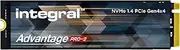 Integral 4TB Advantage Pro-2 M.2 2280 PCIe Gen4 X4 NVMe 1.4 SSD Up to 7200MB/s Read & 6200MB/s Write Run Cooler Technology - No Heatsink Improved Reliability for Gaming Editing Rendering & More