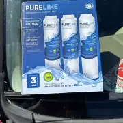 Pureline Refrigerator Water Filters 3-Pack PL-1300 For Fits GE GSWF New&Sealed