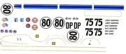#80 Jerry Thompson CORVAIR 1/64TH HO Scale Slot Car Decals