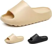 [Hsttgsr] Pillow Slippers for Women and Men, EVA Anti-Slip, Super Soft, Quick-Drying Comfort Cloud Slides for Showers, Lightweight Spa Massage Summer Sandals for Adults, Indoor and Outdoor