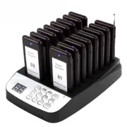Wireless Restaurant Pager System Queue Paging 16 Beepers For Coffee Dessert Shop