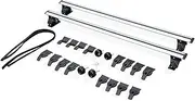2PCS Compatible for Kia Cerato Lockable Roof Rail Rack Rooftop Luggage Sedan Crossbars Cross Bars Aluminum Black(Silver)