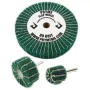 80 Grit Flap Wheel Pack | Polishing Abrasive Sanding Buffing Bench & Die Grinder