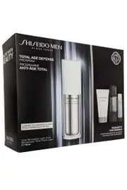 Shiseido Men Total Age Defense Program Set Light Fluid Revitaliser 70ml + 3 items