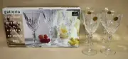 Galleria by Cristal d'Arques France ~ 24% Lead Crystal ~ Set of 4 Goblets ~ NIB