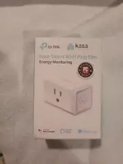 TP-Link Kasa Smart Wi-Fi Mini Plug With Energy Monitoring- White-New and sealed