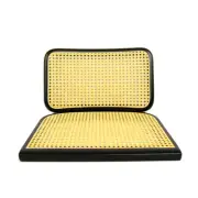 Marcel Breuer Cesca Chair Replacement Cane Seat & Back (Black; NO Holes)