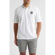 HUGO x RB Formula One™ Team Relaxed Fit Stretch Piqué Polo in White at Nordstrom, Size Xx-Large