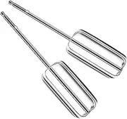 Hand Mixer Beaters Stainless Steel Attachments Compatible with Kitchen Aid Hand Mixer 2PCS