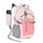 Small Hiking Backpack, 20L Lightweight Travel Backpack with Phone Pocket, Pink