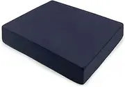 DMI Polyfoam Wheelchair Seat Cushion, Standard Foam Seat Cushion for Chairs, Adds Support, Comfort, Reduces Pressure and Stress on Back, Navy, 3 x 16 x 18 inches