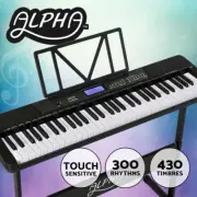 Alpha 61 Keys Electronic Keyboard Digital Piano Touch Sensitive Beginner Gift