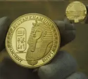 Egyptian pharaohs The stone lion faces Commemorative Gold Coin Collectible Coin