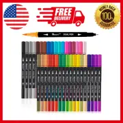 36 Dual Markers Brush Pens Double Tip Fine Point Art Markers for Coloring...