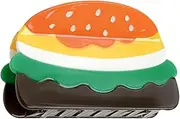 Hamburger Claw Clips, food Hair Clips, Acetate Claw Clips for Women and Girls, Fun Hair Accessories