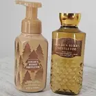 Bath & Body Works GOLDEN BERRY MISTLETOE Lot: Body Wash 10oz & Hand Soap 8.75oz