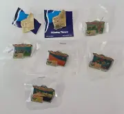 Sydney 2000 Olympic Torch Relay Pins x7 *Unused* Including Sunday Times WA