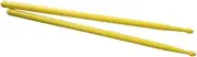 5A Colorful Nylon Drumsticks - Non-Slip Jazz/Rock/Snare Drumsticks with Shock Absorption for Pro-Grade Practice & Live Performances(Yellow)
