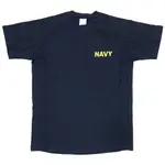 紐西蘭公發 NAVY 海軍 短袖汗衫 T恤 T-SHIRT 深藍色 全新