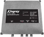 DSB38F KINGRAY Super Broadband Amplifier Kingray Fox App. # F30977 Frequency Range: FTA 47-862Mhz, Frequency Range: Satellite 950-2400Mhz