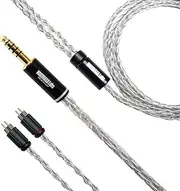 NOBUNAGA Labs Ceres [0.17 inch (4.4 mm) 5 Pole Balanced/Custom IEM2pin] NLV-CRS Silver