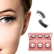 6Pcs Eyelashes Self-Adhesive Natural Multiple Reversible Glue Free Reusable Eyelashes
