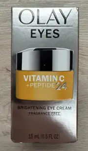 Olay Eyes Vitamin C + Peptide 24 Brightening Eye Cream Fragrance Free 0.5 oz