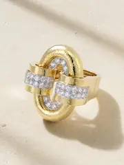 [DAVID WEBB] DAVID WEBB - 18-karat Gold, Platinum And Diamond Ring - 6 6 Gold