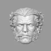 Wolverine X-Men w.cigar v1 custom head for Marvel Legends & other action figures