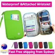 Mooco Travel Wallet Passport Holder Card iPhone X Case Organizer +Wristlet Strap