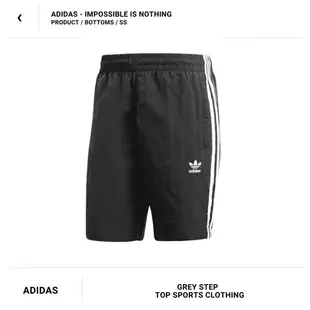 Adidas 愛迪達 三葉草 海灘褲 運動短褲 休閒短褲 運動褲 短褲 透氣 黑色 GN3523 全新正品 統一