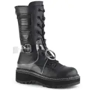 Demonia Lilith-271 Gothic Punk Biker CyberPunk Combat Platform Boots