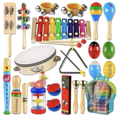 Toddler Musical Instruments Wooden Percussion Instruments for Kids Musical Toys