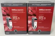 2 Pack of Office Depot for Canon PGI-5 BK Black Ink Cartridges - Ships Today