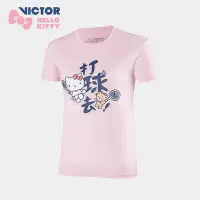 在飛比找Yahoo!奇摩拍賣優惠-VICTOR勝利哈嘍KT聯名速干T恤女 HelloKitty