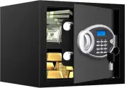 1.2 Cuft Safe Box Fireproof Waterproof for Home, Fire Proof Safes with Digital K