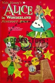 VINTAGE REPRINT - 1951 - ALICE IN WONDERLAND PUNCH-OUT BOOK - REPRODUCTION